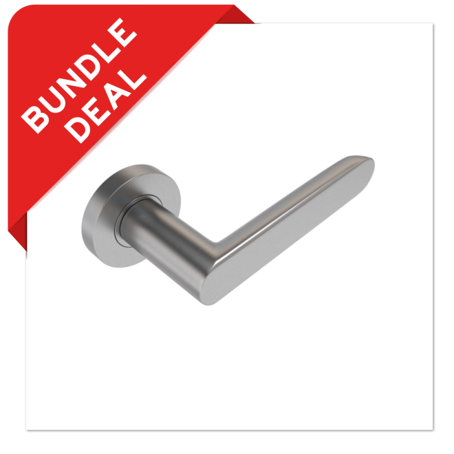 Sluitwerkpakketten met Deurkruk Arc 24 Regular RVS